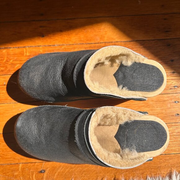 No. 6 Store Shearling Clogs - Picture 2 of 2